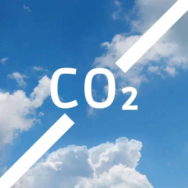 Sehr geringe CO₂-Belastung